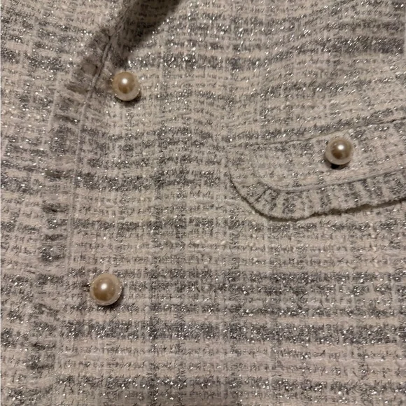 Elegant White Tweed Coat Kate spade - Picture 6 of 6